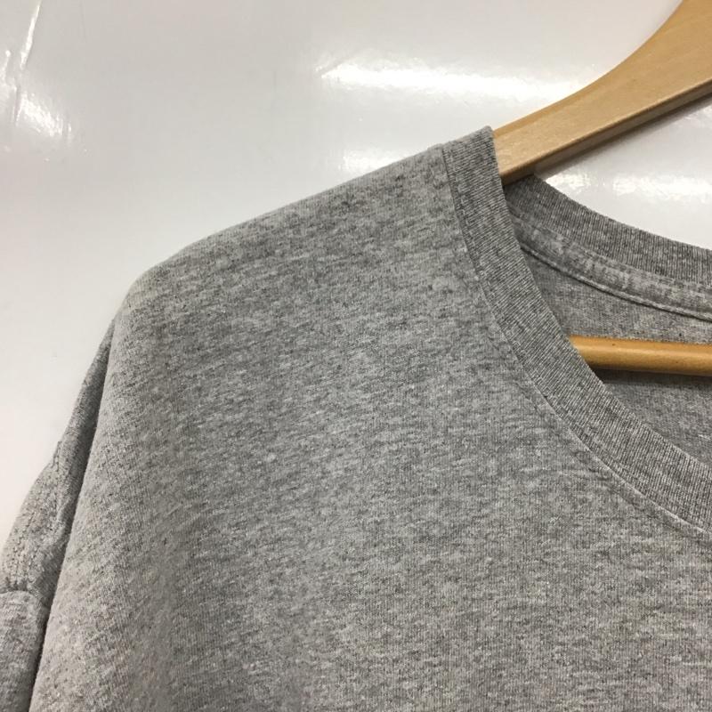 チャンピオン Champion Tシャツ 半袖 半袖カットソー プリントTシャツ クルーネックカットソー XL 無地 灰 / グレー / gray メンズ USED 古着 中古 10155366