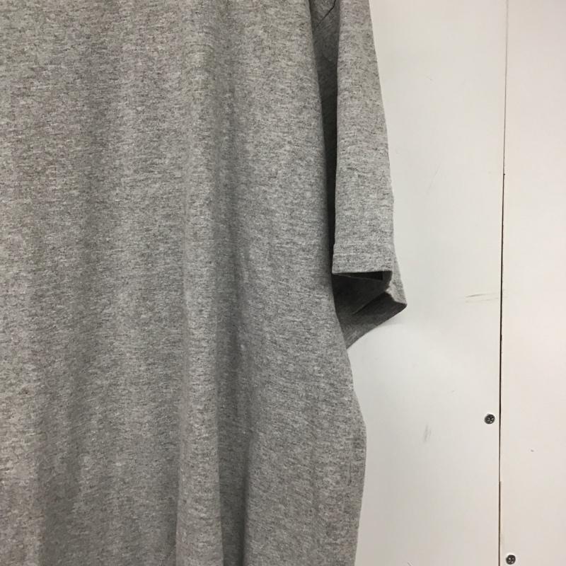 チャンピオン Champion Tシャツ 半袖 半袖カットソー プリントTシャツ クルーネックカットソー XL 無地 灰 / グレー / gray メンズ USED 古着 中古 10155366