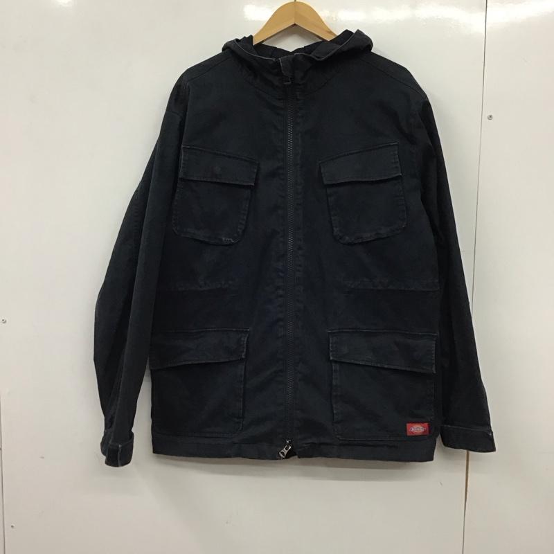 ディッキーズ Dickies ジャケット、上着 ジャンパー、ブルゾン ジップアップジャケット アウター 古着 L 無地 紺 / ネイビー / navy メンズ USED 古着 中古 10155368