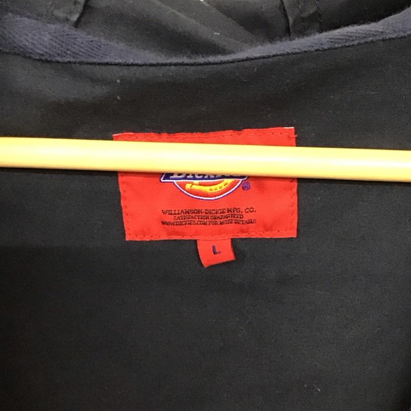 ディッキーズ Dickies ジャケット、上着 ジャンパー、ブルゾン ジップアップジャケット アウター 古着 L 無地 紺 / ネイビー / navy メンズ USED 古着 中古 10155368
