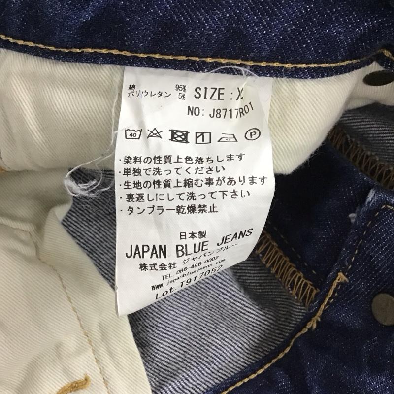 ジャパンブルージーンズ JAPAN BLUE JEANS パンツ デニム、ジーンズ デニムパンツ スリムパンツ カジュアルパンツ ストレッチパンツ XL 無地 インディゴ / インディゴ / Indigo メンズ USED 古着 中古 10155370