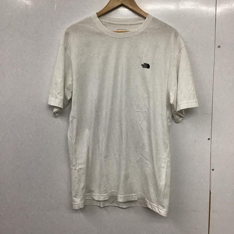 ザノースフェイス THE NORTH FACE Tシャツ 半袖 nt32536 半袖カットソー プリントTシャツ L ロゴ、文字 白 / ホワイト / white メンズ USED 古着 中古 10155371
