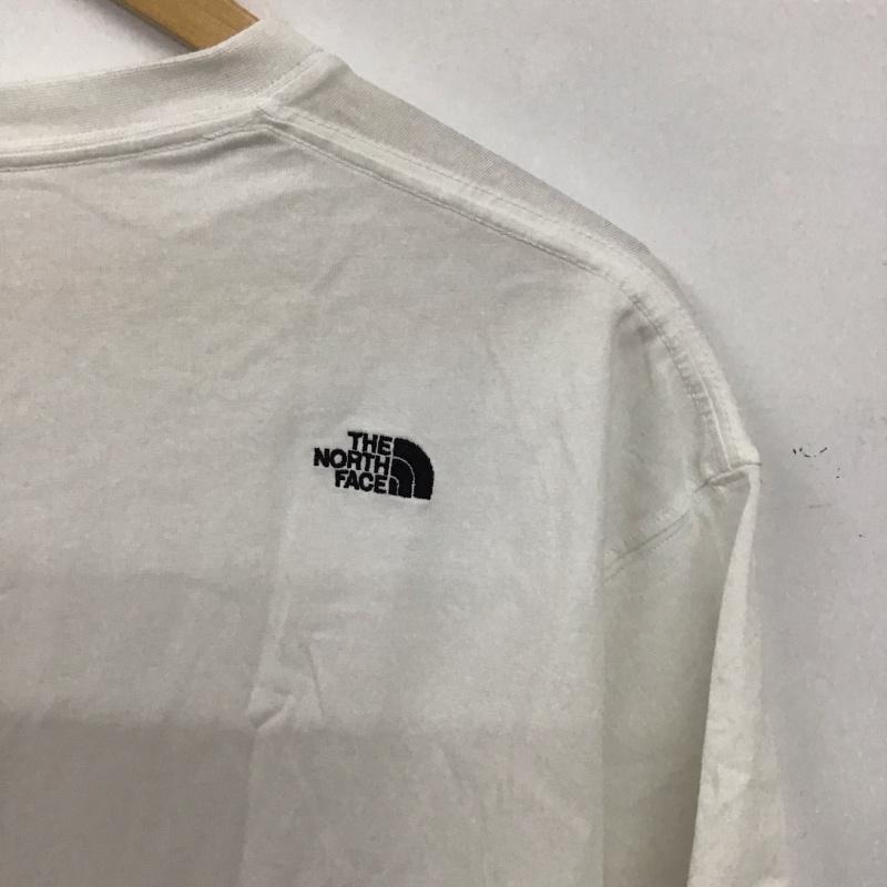 ザノースフェイス THE NORTH FACE Tシャツ 半袖 nt32536 半袖カットソー プリントTシャツ L ロゴ、文字 白 / ホワイト / white メンズ USED 古着 中古 10155371