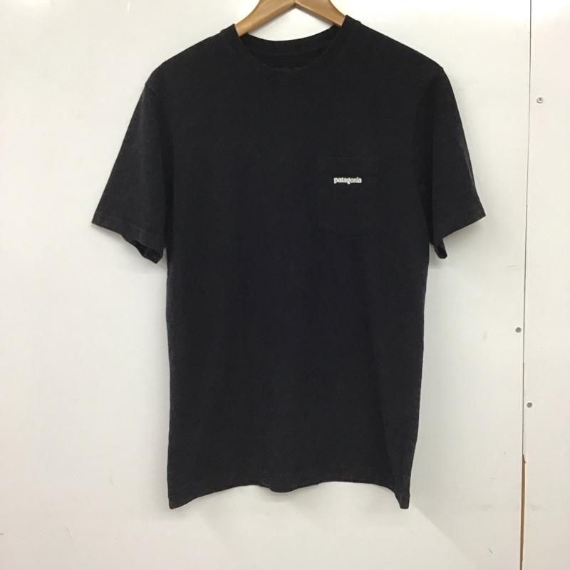 パタゴニア patagonia Tシャツ 半袖 半袖カットソー プリントTシャツ クルーネックカットソー S ロゴ、文字 ダークグレー / ダークグレー / メンズ USED 古着 中古 10155372