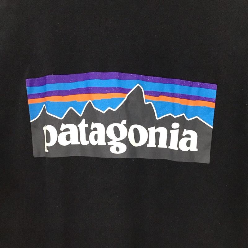 パタゴニア patagonia Tシャツ 半袖 半袖カットソー プリントTシャツ クルーネックカットソー S ロゴ、文字 ダークグレー / ダークグレー / メンズ USED 古着 中古 10155372