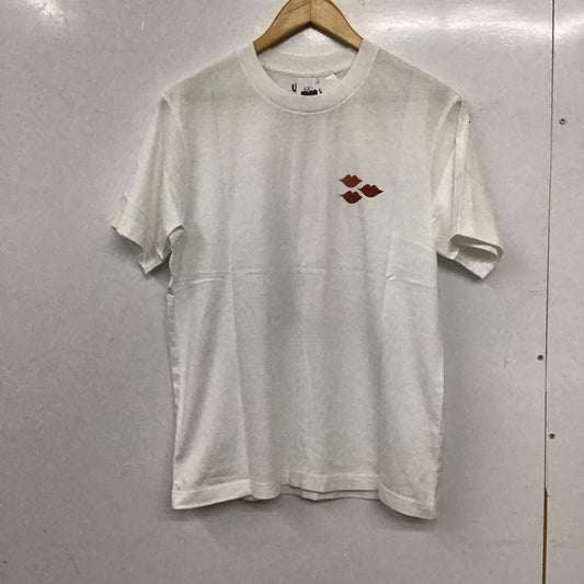 ユニクロ UNIQLO Tシャツ 半袖 半袖カットソー プリントTシャツ クルーネックカットソー M プリント 白 / ホワイト / white メンズ USED 古着 中古 10155373
