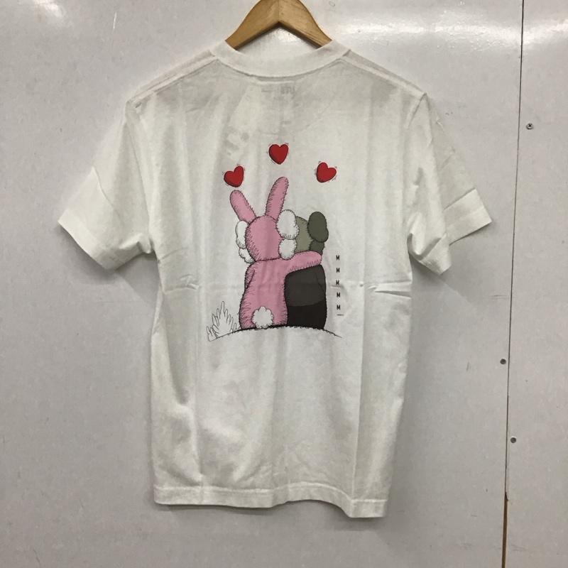 ユニクロ UNIQLO Tシャツ 半袖 半袖カットソー プリントTシャツ クルーネックカットソー M プリント 白 / ホワイト / white メンズ USED 古着 中古 10155373