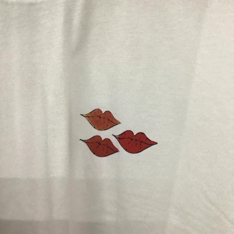 ユニクロ UNIQLO Tシャツ 半袖 半袖カットソー プリントTシャツ クルーネックカットソー M プリント 白 / ホワイト / white メンズ USED 古着 中古 10155373