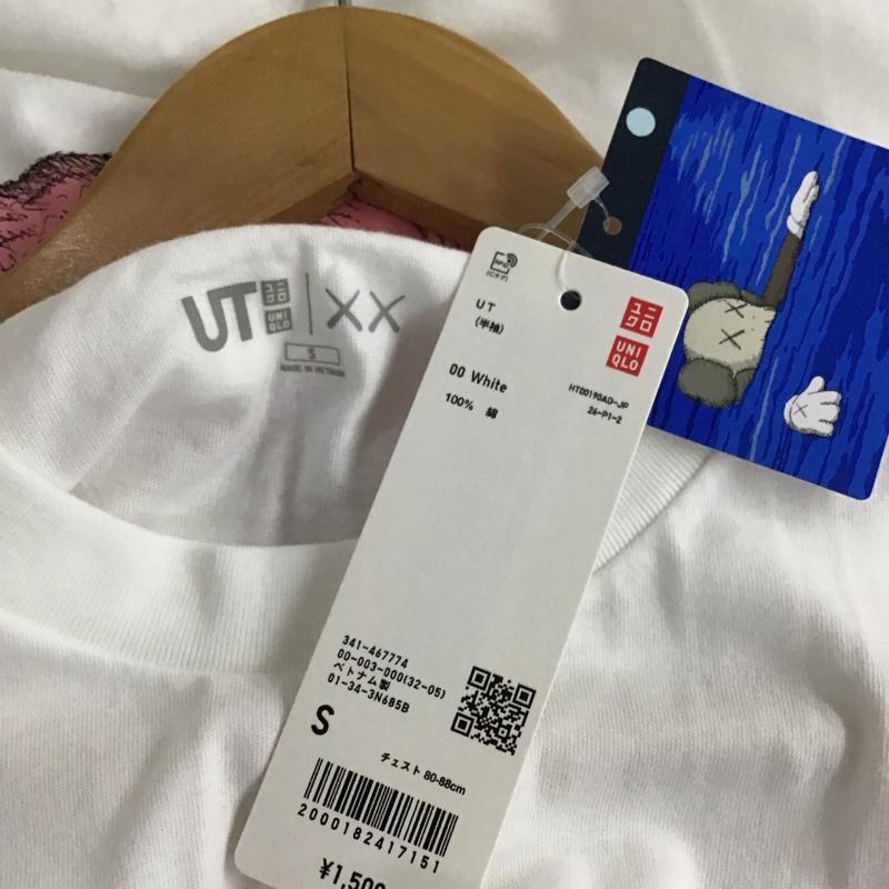ユニクロ UNIQLO Tシャツ 半袖 半袖カットソー プリントTシャツ クルーネックカットソー S プリント 白 / ホワイト / white メンズ USED 古着 中古 10155374