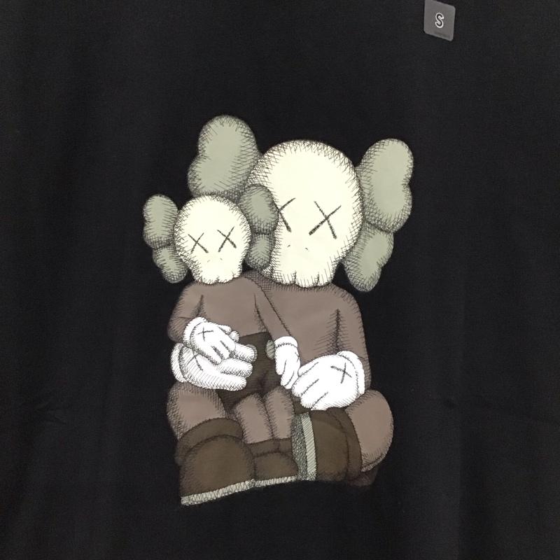 ユニクロ UNIQLO Tシャツ 半袖 半袖カットソー プリントTシャツ クルーネックカットソー S プリント 黒 / ブラック / black メンズ USED 古着 中古 10155375