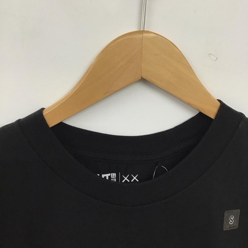 ユニクロ UNIQLO Tシャツ 半袖 半袖カットソー プリントTシャツ クルーネックカットソー S プリント 黒 / ブラック / black メンズ USED 古着 中古 10155375
