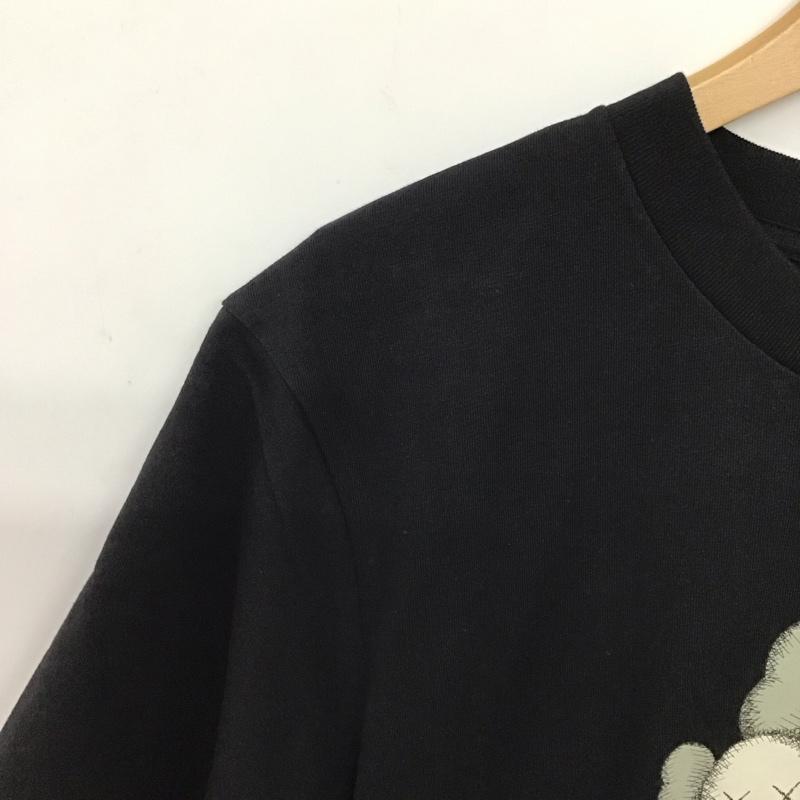 ユニクロ UNIQLO Tシャツ 半袖 半袖カットソー プリントTシャツ クルーネックカットソー S プリント 黒 / ブラック / black メンズ USED 古着 中古 10155375