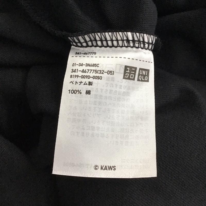 ユニクロ UNIQLO Tシャツ 半袖 半袖カットソー プリントTシャツ クルーネックカットソー S プリント 黒 / ブラック / black メンズ USED 古着 中古 10155375