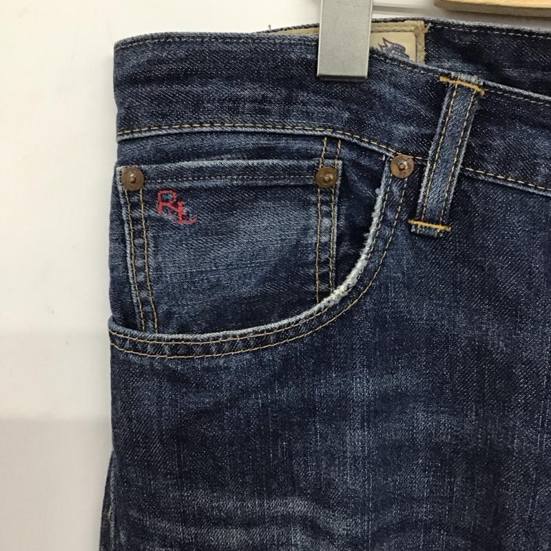 ポロラルフローレン POLO RALPH LAUREN パンツ デニム、ジーンズ デニムパンツ スリムパンツ カジュアルパンツ 32インチ 無地 インディゴ / インディゴ / Indigo メンズ USED 古着 中古 10155378