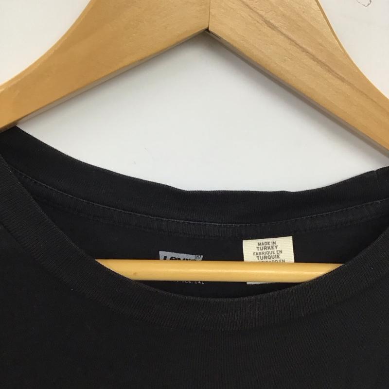 リーバイス Levi s Tシャツ 半袖 半袖カットソー プリントTシャツ クルーネックカットソー M プリント 黒 / ブラック / black メンズ USED 古着 中古 10155379