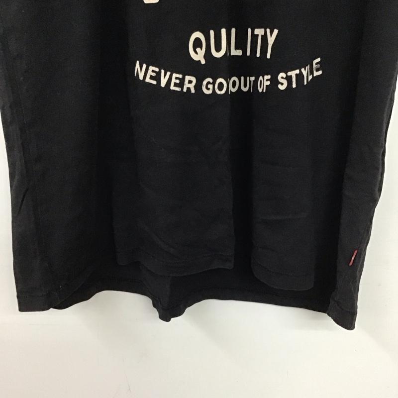 リーバイス Levi s Tシャツ 半袖 半袖カットソー プリントTシャツ クルーネックカットソー M プリント 黒 / ブラック / black メンズ USED 古着 中古 10155379