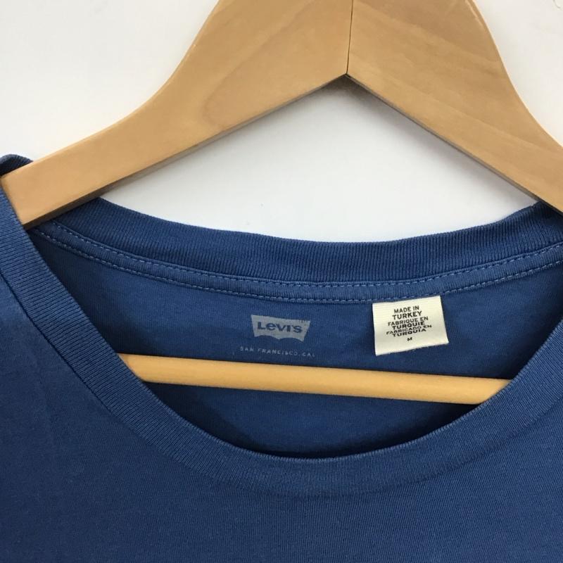 リーバイス Levi s Tシャツ 半袖 半袖カットソー プリントTシャツ クルーネックカットソー M ロゴ、文字 青 / ブルー / blue メンズ USED 古着 中古 10155380
