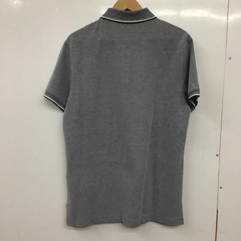 ポロラルフローレン POLO RALPH LAUREN ポロシャツ 半袖 半袖ポロシャツ カラーシャツ 半袖カットソー M ロゴ、文字 白 / ホワイト / white X 灰 / グレー / gray X 紺 / ネイビー / navy メンズ USED 古着 中古 10155381