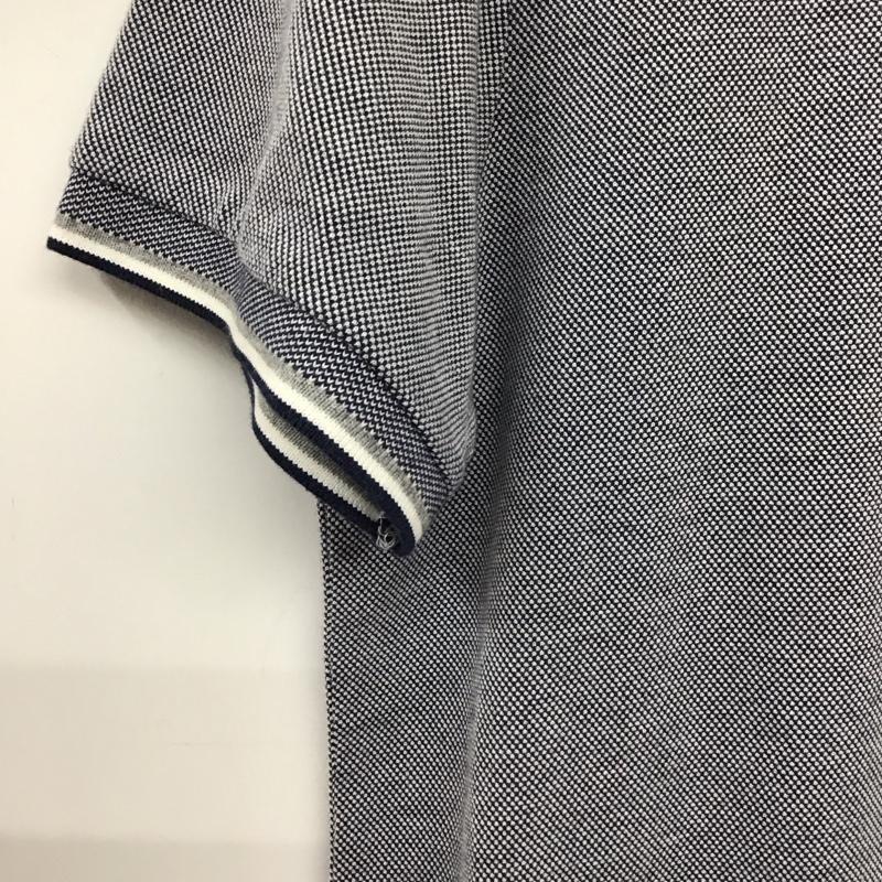 ポロラルフローレン POLO RALPH LAUREN ポロシャツ 半袖 半袖ポロシャツ カラーシャツ 半袖カットソー M ロゴ、文字 白 / ホワイト / white X 灰 / グレー / gray X 紺 / ネイビー / navy メンズ USED 古着 中古 10155381