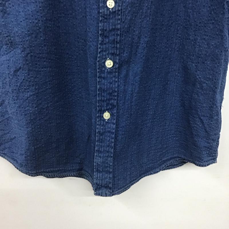 ラルフローレン RALPHLAUREN シャツ、ブラウス 半袖 半袖シャツ 無地シャツ ボタンダウンシャツ S ロゴ、文字 インディゴ / インディゴ / Indigo メンズ USED 古着 中古 10155382