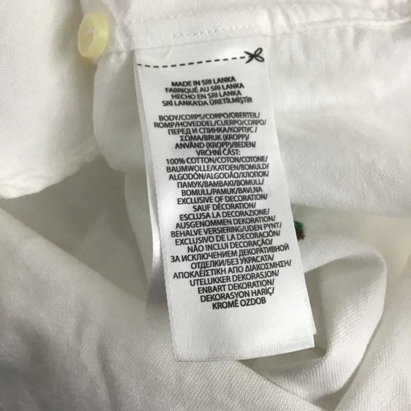 ラルフローレン RALPHLAUREN シャツ、ブラウス 半袖 半袖シャツ 刺繍シャツ ポケットシャツ S 刺繍 白 / ホワイト / white メンズ USED 古着 中古 10155383