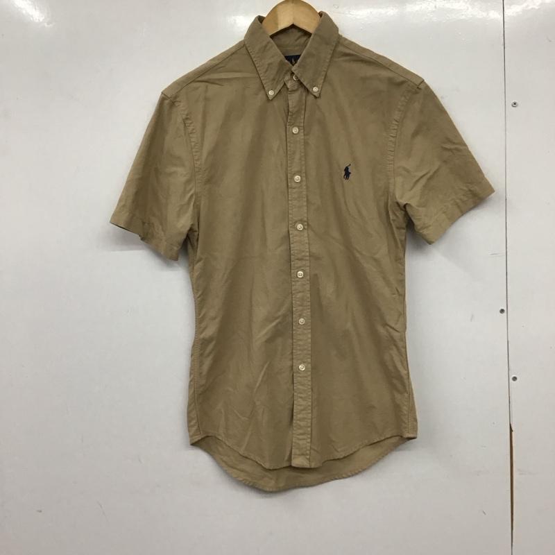 ラルフローレン RALPHLAUREN シャツ、ブラウス 半袖 半袖シャツ 無地シャツ ボタンダウンシャツ S ロゴ、文字 ベージュ / ベージュ / beige メンズ USED 古着 中古 10155384