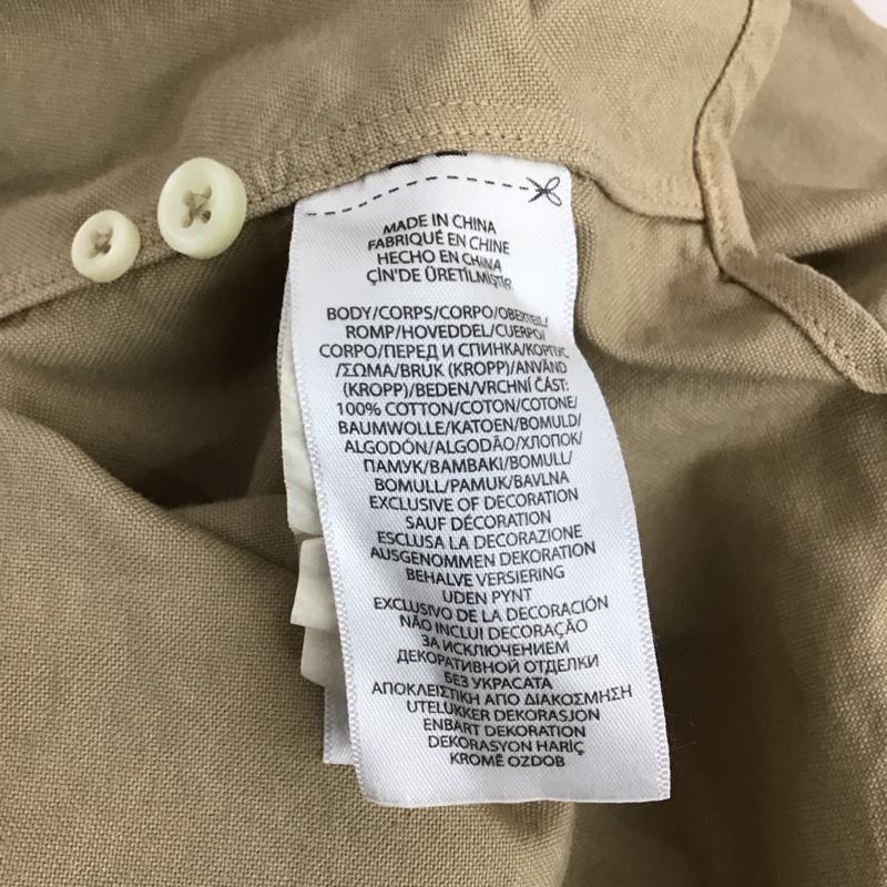 ラルフローレン RALPHLAUREN シャツ、ブラウス 半袖 半袖シャツ 無地シャツ ボタンダウンシャツ S ロゴ、文字 ベージュ / ベージュ / beige メンズ USED 古着 中古 10155384