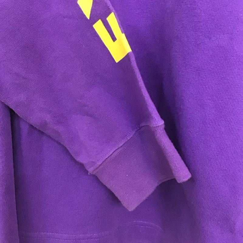 ザノースフェイス THE NORTH FACE カットソー 長袖 nt82034 長袖Tシャツ プリントTシャツ クルーネック M ロゴ、文字 紫 / パープル / purple メンズ USED 古着 中古 10155386
