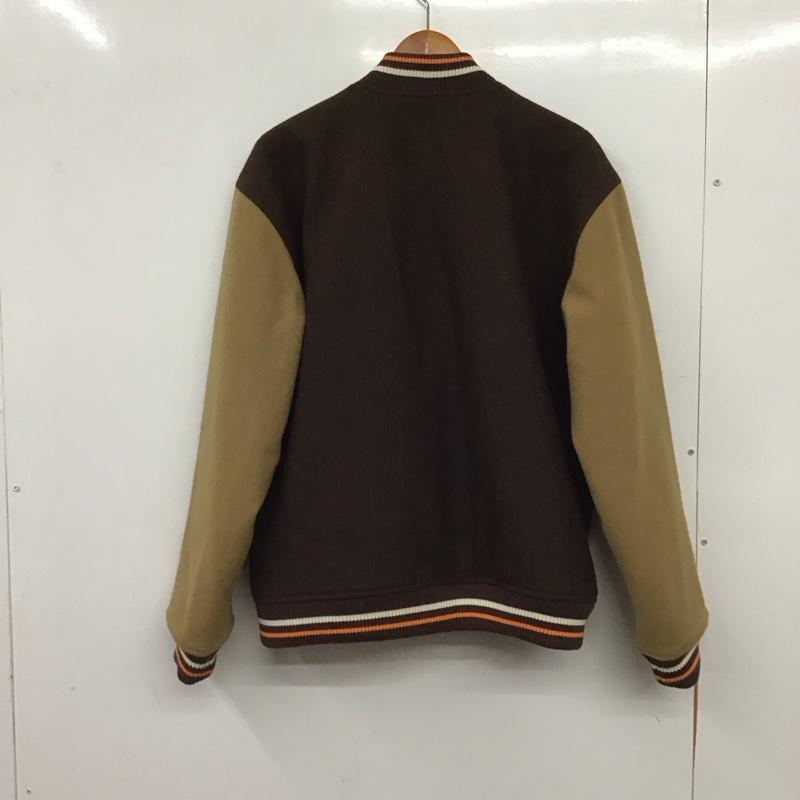ステューシー STUSSY ジャケット、上着 ジャンパー、ブルゾン スタジャン アウター 前ボタン M ロゴ、文字 茶 / ブラウン / brown メンズ USED 古着 中古 10155387