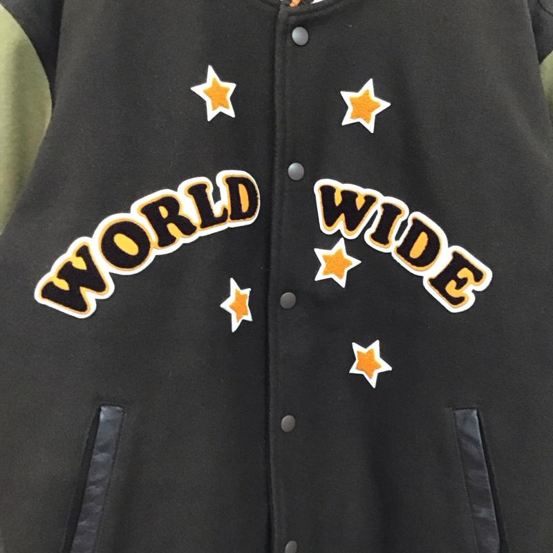 ステューシー STUSSY ジャケット、上着 ジャンパー、ブルゾン スタジャン アウター 前ボタン M ロゴ、文字 茶 / ブラウン / brown メンズ USED 古着 中古 10155387