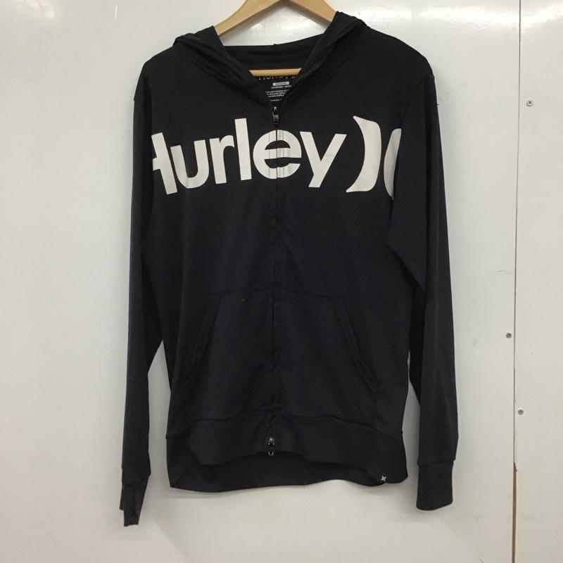 ハーレー Hurley パーカー 長袖 ジップアップパーカー 長袖パーカー カジュアルジャケット M プリント 黒 / ブラック / black メンズ USED 古着 中古 10155388