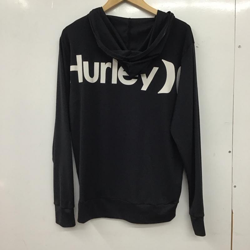 ハーレー Hurley パーカー 長袖 ジップアップパーカー 長袖パーカー カジュアルジャケット M プリント 黒 / ブラック / black メンズ USED 古着 中古 10155388