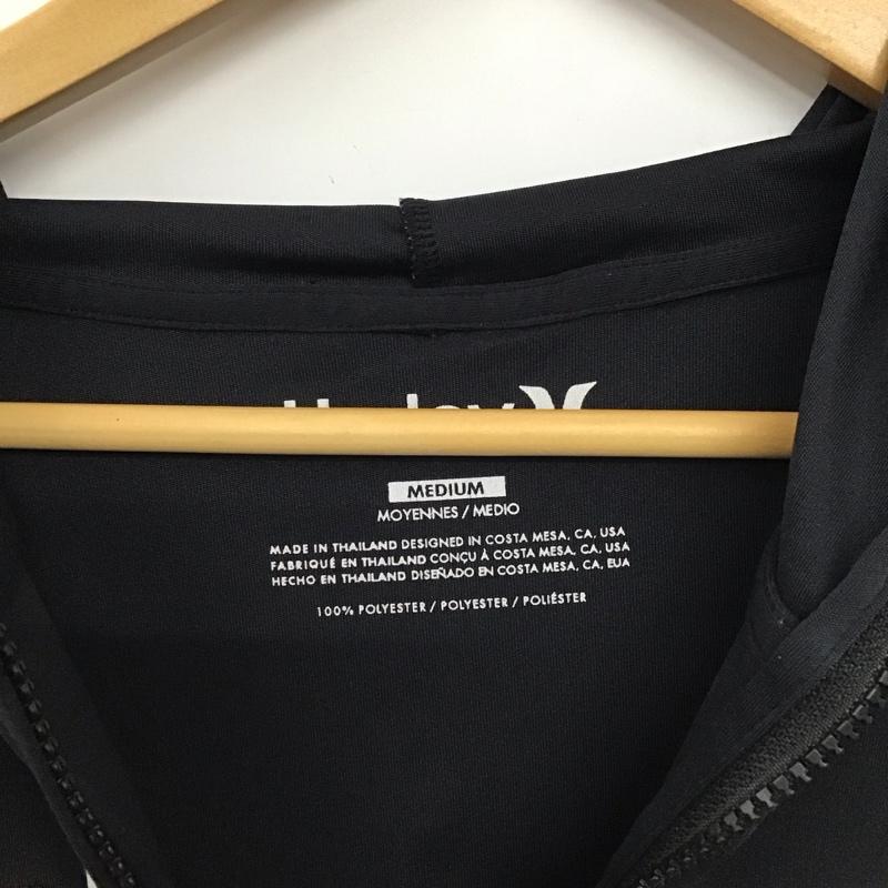 ハーレー Hurley パーカー 長袖 ジップアップパーカー 長袖パーカー カジュアルジャケット M プリント 黒 / ブラック / black メンズ USED 古着 中古 10155388