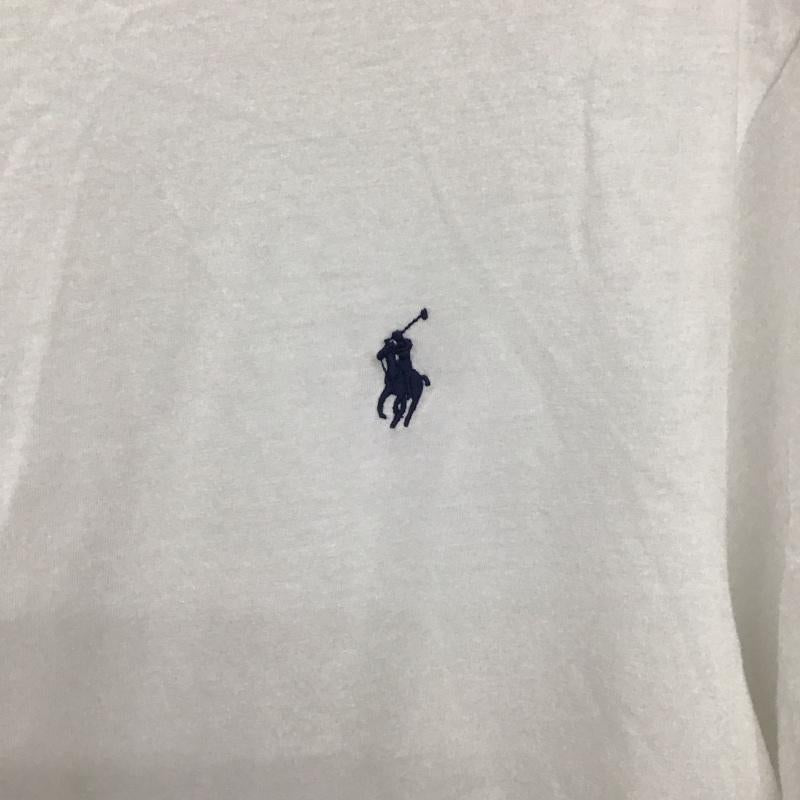 ポロラルフローレン POLO RALPH LAUREN Tシャツ 半袖 半袖カットソー プリントTシャツ クルーネックカットソー L ロゴ、文字 白 / ホワイト / white メンズ USED 古着 中古 10155389