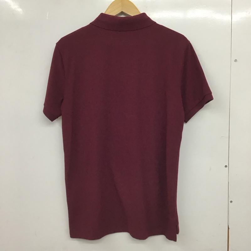 ポロラルフローレン POLO RALPH LAUREN ポロシャツ 半袖 半袖ポロシャツ カラーシャツ 半袖カットソー M ロゴ、文字 えんじ / ワインレッド / dark red メンズ USED 古着 中古 10155390