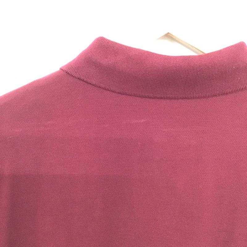 ポロラルフローレン POLO RALPH LAUREN ポロシャツ 半袖 半袖ポロシャツ カラーシャツ 半袖カットソー M ロゴ、文字 えんじ / ワインレッド / dark red メンズ USED 古着 中古 10155390