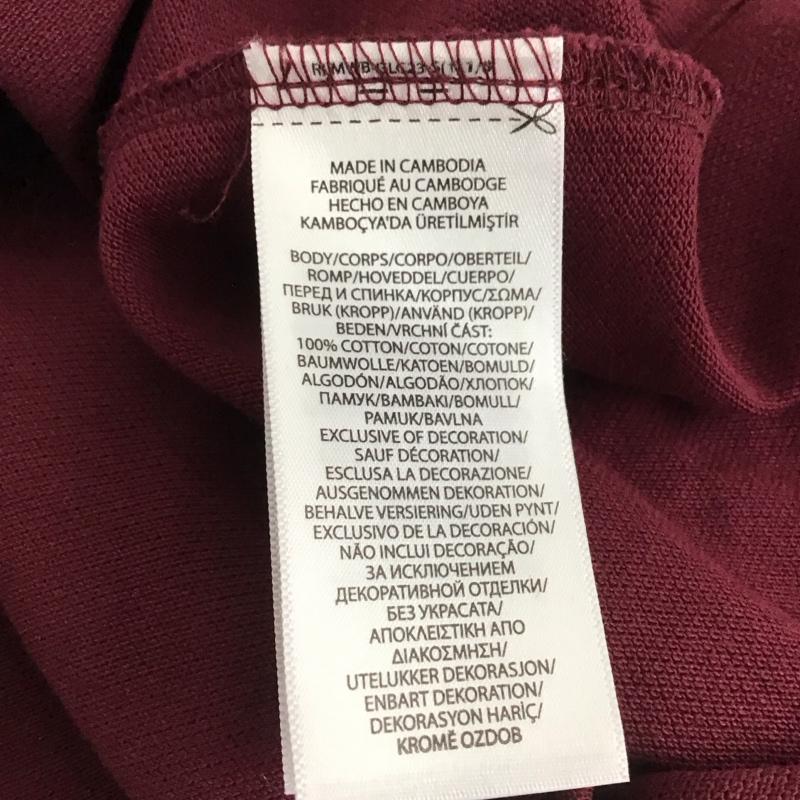ポロラルフローレン POLO RALPH LAUREN ポロシャツ 半袖 半袖ポロシャツ カラーシャツ 半袖カットソー M ロゴ、文字 えんじ / ワインレッド / dark red メンズ USED 古着 中古 10155390