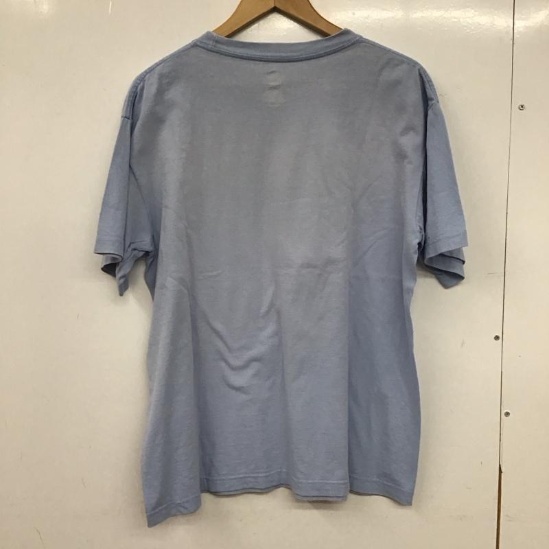 古着 USED Tシャツ 半袖 半袖カットソー プリントTシャツ クルーネックカットソー L ロゴ、文字 水色 / ライトブルー / メンズ USED 古着 中古 10155394