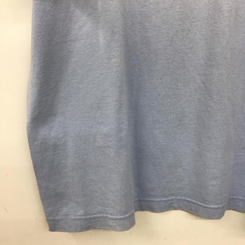 古着 USED Tシャツ 半袖 半袖カットソー プリントTシャツ クルーネックカットソー L ロゴ、文字 水色 / ライトブルー / メンズ USED 古着 中古 10155394