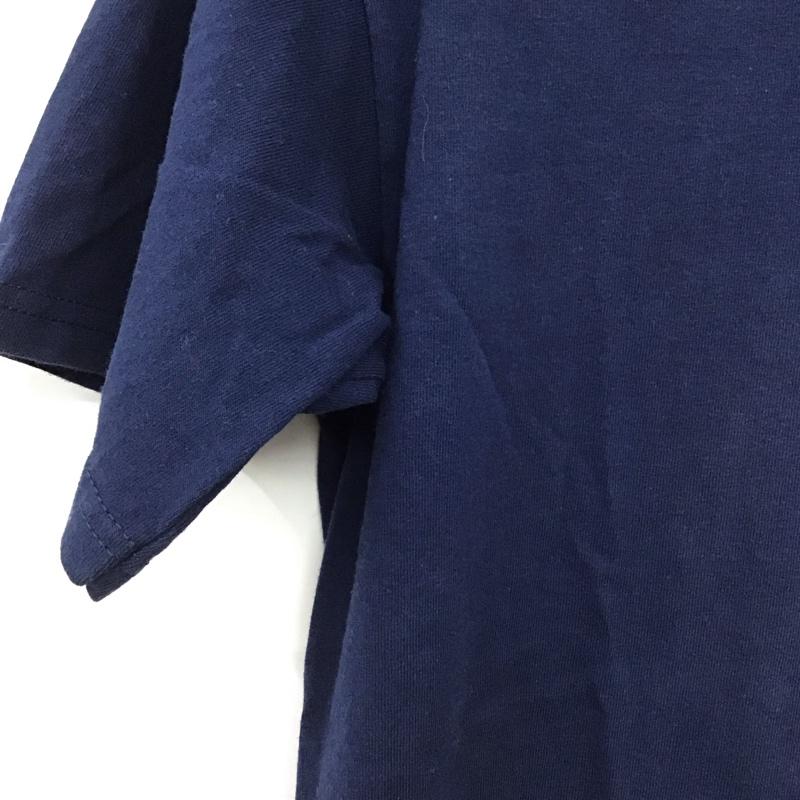 マジェスティック MAJESTIC Tシャツ 半袖 半袖カットソー プリントTシャツ クルーネックカットソー S ロゴ、文字 紺 / ネイビー / navy メンズ USED 古着 中古 10155395