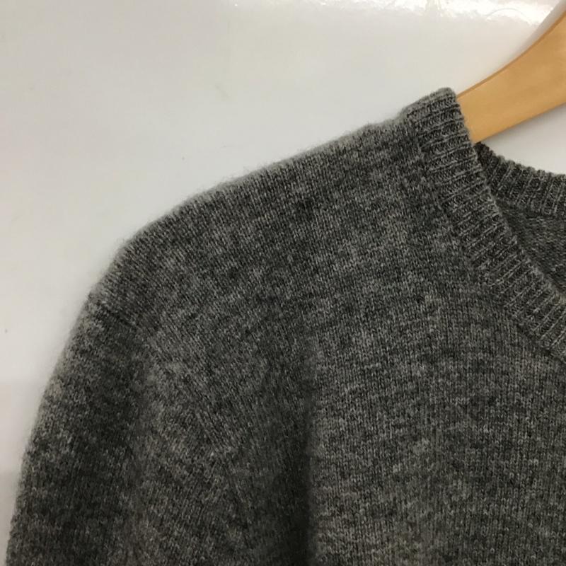 ポロラルフローレン POLO RALPH LAUREN ニット、セーター 長袖 長袖ニットカットソー クルーネック セーター M ロゴ、文字 灰 / グレー / gray メンズ USED 古着 中古 10155396