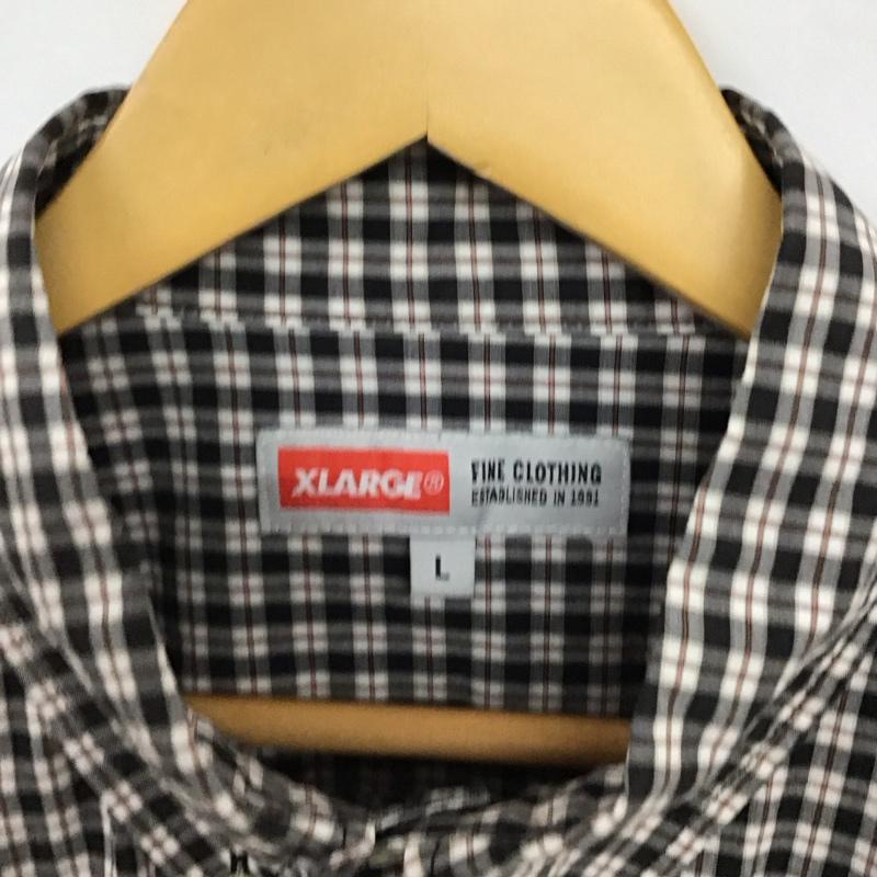 エクストララージ XLARGE シャツ、ブラウス 長袖 長袖シャツ チェックシャツ カラーシャツ ボタンダウンシャツ L チェック マルチカラー / マルチカラー / multicolor メンズ USED 古着 中古 10155401