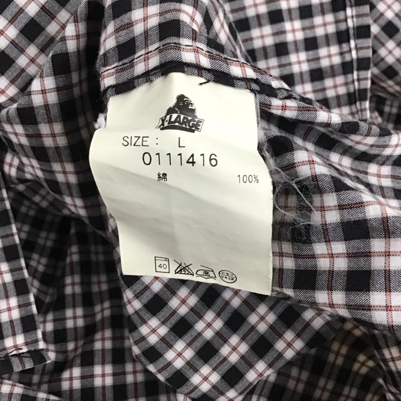 エクストララージ XLARGE シャツ、ブラウス 長袖 長袖シャツ チェックシャツ カラーシャツ ボタンダウンシャツ L チェック マルチカラー / マルチカラー / multicolor メンズ USED 古着 中古 10155401