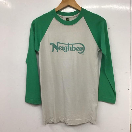 ネイバーフッド NEIGHBORHOOD カットソー 長袖 長袖カットソー プリントカットソー ラグラン ロゴ、文字 緑 / グリーン / green メンズ USED 古着 中古 10155402