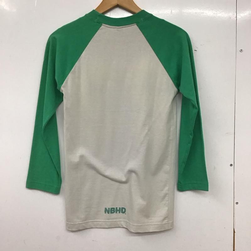 ネイバーフッド NEIGHBORHOOD カットソー 長袖 長袖カットソー プリントカットソー ラグラン ロゴ、文字 緑 / グリーン / green メンズ USED 古着 中古 10155402
