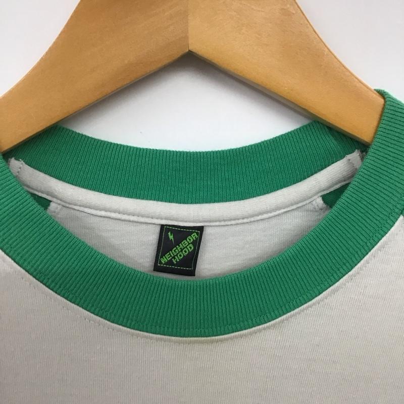 ネイバーフッド NEIGHBORHOOD カットソー 長袖 長袖カットソー プリントカットソー ラグラン ロゴ、文字 緑 / グリーン / green メンズ USED 古着 中古 10155402