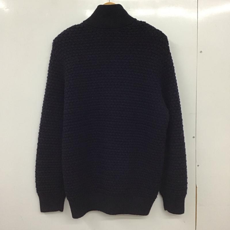 ラコステ LACOSTE カーディガン 長袖 ジップアップニットカーディガン ニットジャケット アウター 5 無地 紺 / ネイビー / navy メンズ USED 古着 中古 10155404