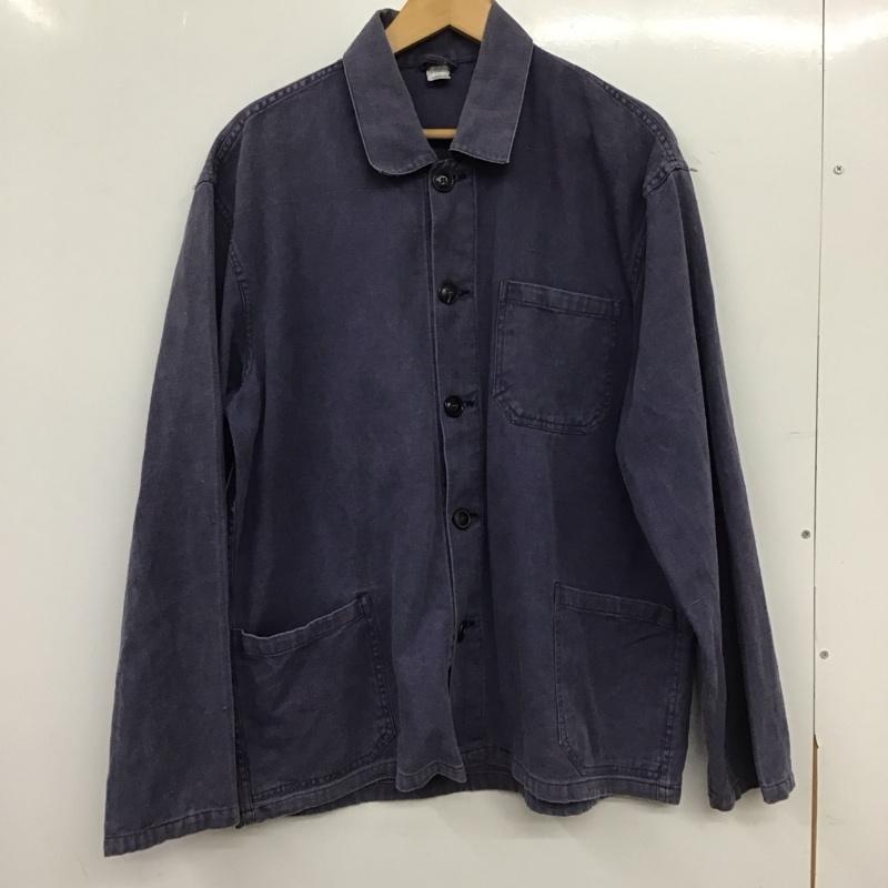古着 USED ジャケット、上着 ジャンパー、ブルゾン カジュアルジャケット フロントボタン 無地 紺 / ネイビー / navy メンズ USED 古着 中古 10155405