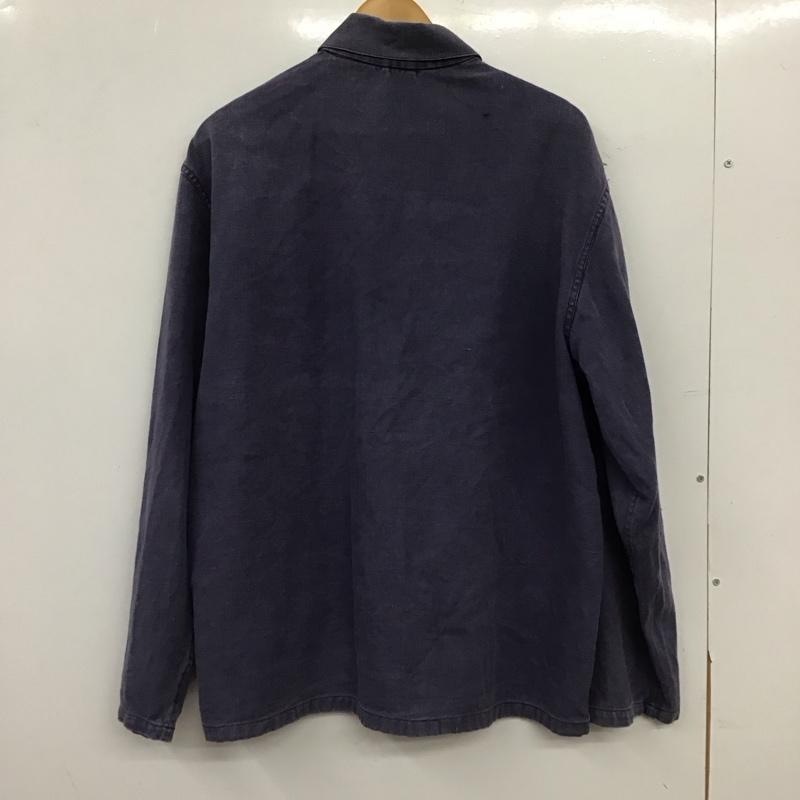 古着 USED ジャケット、上着 ジャンパー、ブルゾン カジュアルジャケット フロントボタン 無地 紺 / ネイビー / navy メンズ USED 古着 中古 10155405