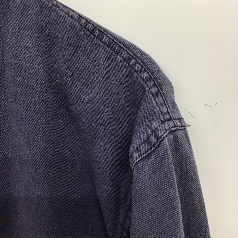 古着 USED ジャケット、上着 ジャンパー、ブルゾン カジュアルジャケット フロントボタン 無地 紺 / ネイビー / navy メンズ USED 古着 中古 10155405